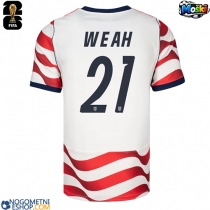 Moški Nogometni dresi Združene države Timothy Weah #21 Domači SP 2026 Kratek Rokav